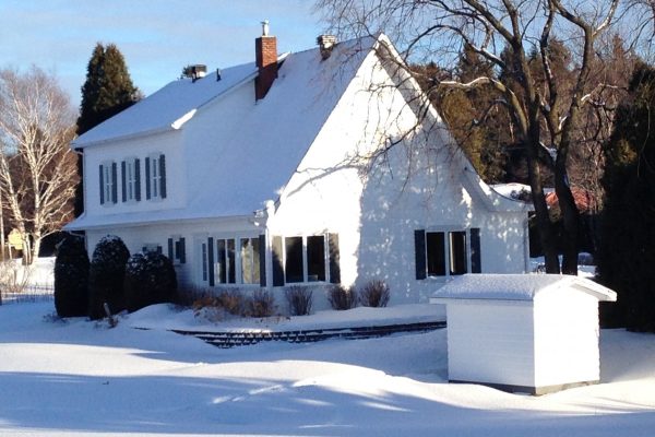 Photo hivernale de La Vieille Maison de Xavier